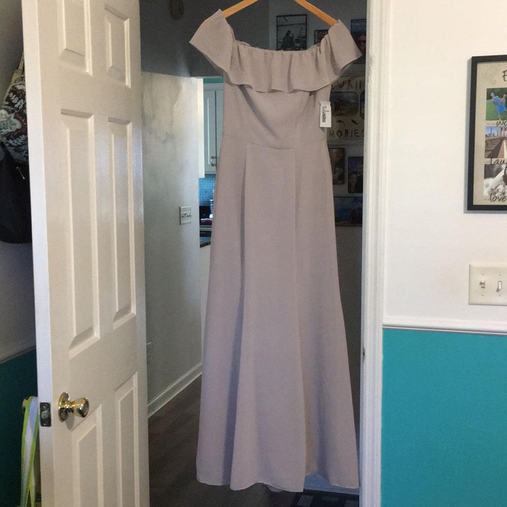 NWT Dessy Social Bridesmaid Taupe Size 4 Dress